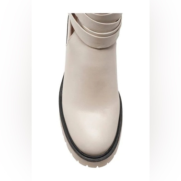 NWOT Free People Anthropologie Jesse Cutout Platform Boot. Color: Frost Size: - Picture 7 of 13